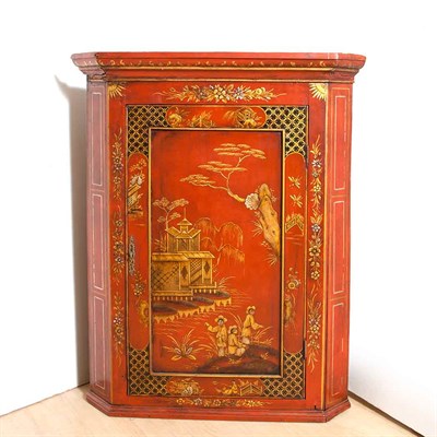 Lot 142 - George II Style Chinoiserie Decorated Corner...