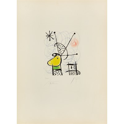 Lot 74 - Joan Miró LA BAGUE D'AURORE (D. 128)...