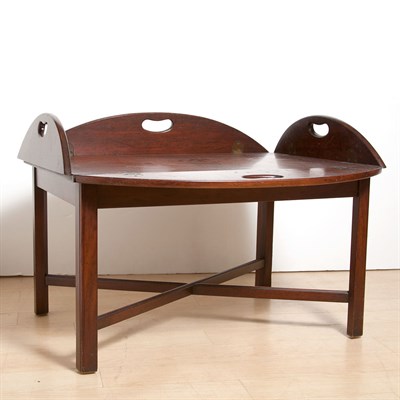 Lot 190 - George III Style Tray Top Low Table Height 17...