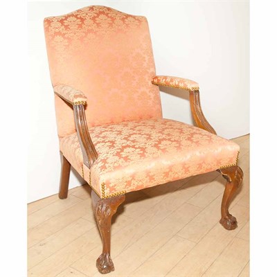 Lot 135 - Georgian Style Mahogany Library Chair