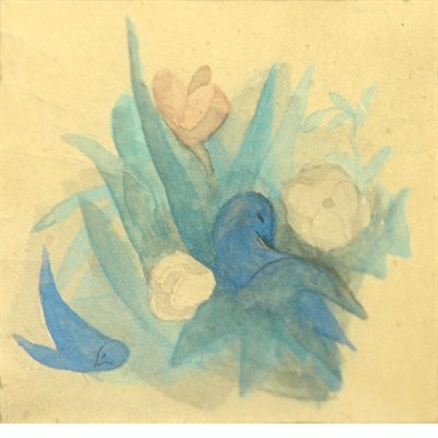Lot 42 - Attributed to Marie Laurencin Blue Birds and...