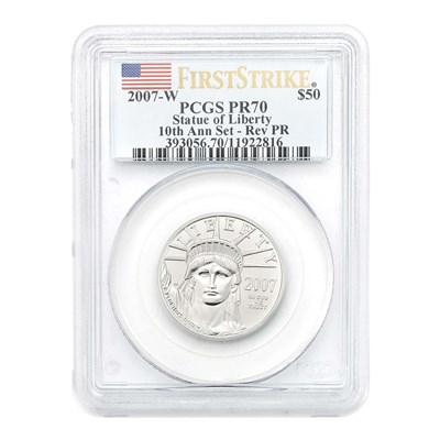 Lot 235 - United States $50 Platinum Reverse Proof