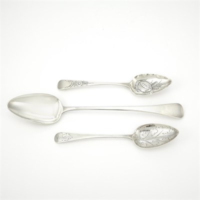 Lot 193 - Group of Eight English Silver Spoons 18th/19th...