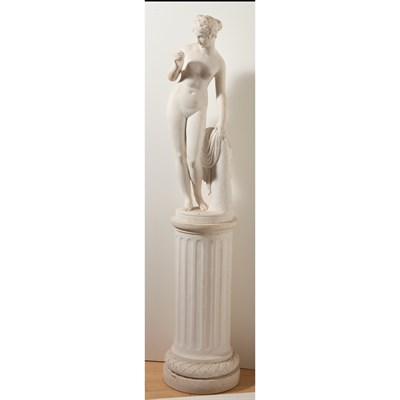 Lot 463 - Classical Style Plaster Figure of a Female...
