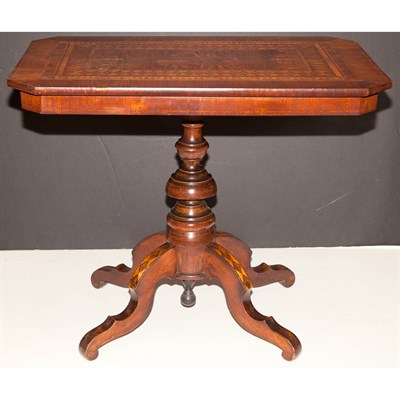Lot 525 - Italian Inlaid Walnut Occasional Table Height...