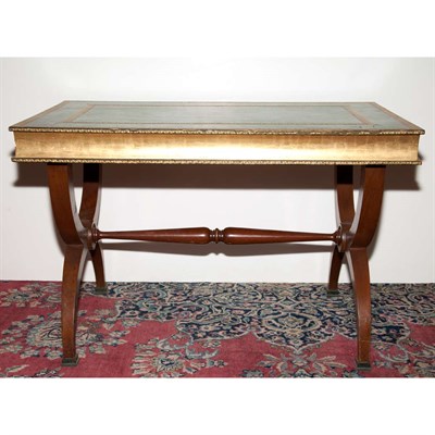 Lot 467 - Leather Faux Book-Form Low Table Height 21...