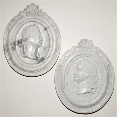Lot 519 - Pair of Italian Neoclassical Style Plaques...