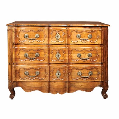 Lot 354 - Provincial Louis XV Walnut Commode Mid 18th...