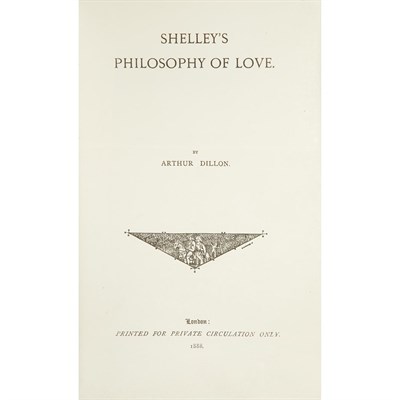 Lot 215 - [BUXTON FORMAN] DILLON, ARTHUR. Shelley's...