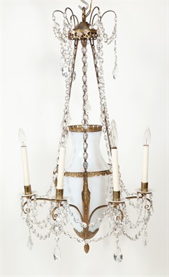 Lot 466 - French Gilt-Bronze, Opaline and Cut Glass...