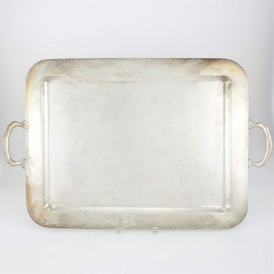 Lot 332 - Mexican Sterling Silver Tray Length 25 inches,...