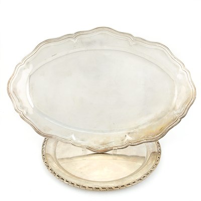 Lot 333 - Two Silver Trays Length of larger 23 1/2...