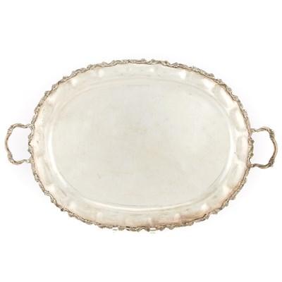 Lot 335 - Mexican Sterling Silver Tray Length 25 1/2...