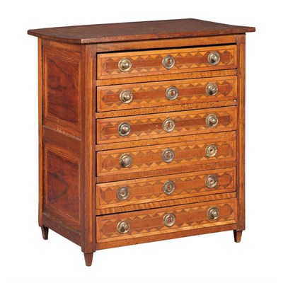 Lot 362 - Continental Neoclassical Style Walnut and...