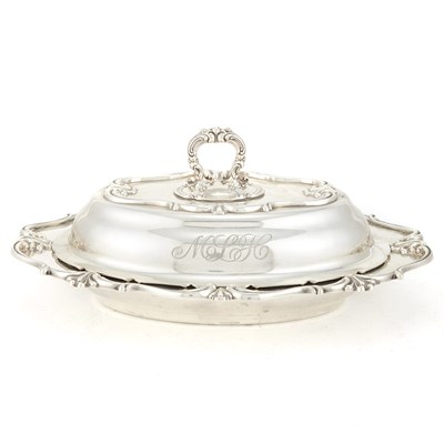 Lot 339 - Wallace Sterling Silver Covered Vegetable Dish...