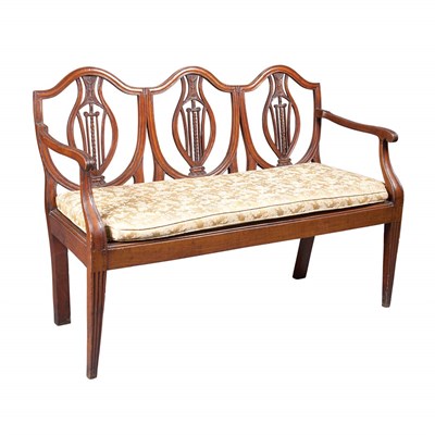 Lot 351 - Italian Neoclassical Triple-Chair Back Settee...