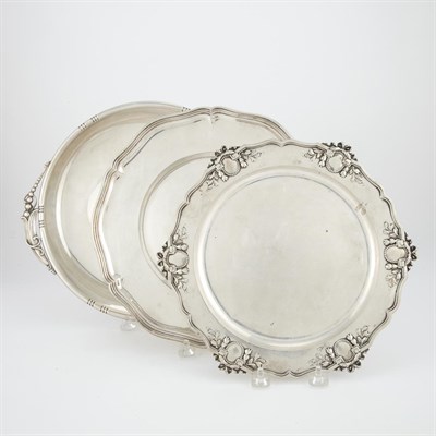 Lot 298 - Group of Four Sterling Silver Trays Total...