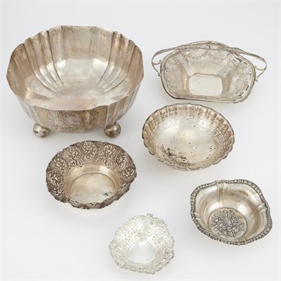 Lot 289 - Group of Sterling Silver Table Articles...