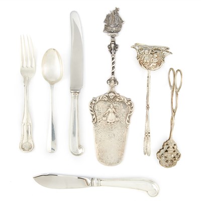 Lot 301 - Group of Sterling Silver and 800 Quality...