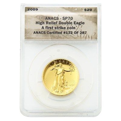 Lot 219 - United States $20 2009 Ultra High Relief Gold
