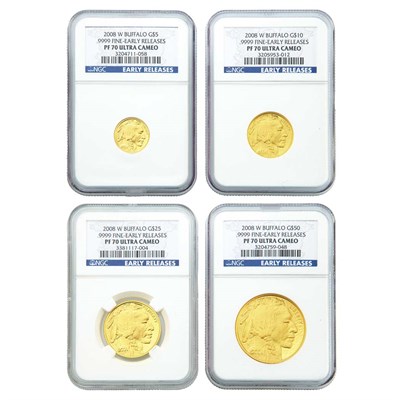 Lot 232 - United States $5 to $50 American Buffalos