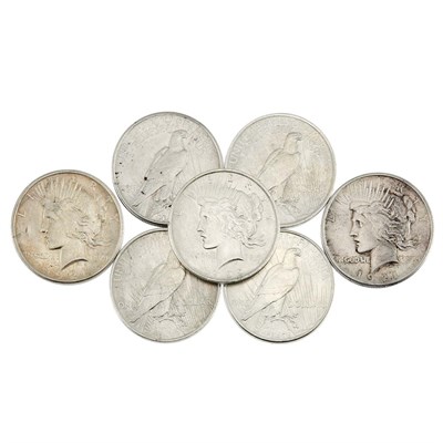 Lot 170 - United States Peace Dollars