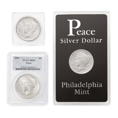 Lot 167 - United States 1921 Peace Dollars