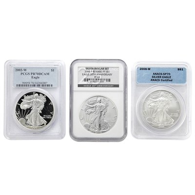 Lot 181 - United States Silver Eagles Proofs
