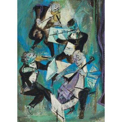 Lot 226 - William Gropper American, 1897-1977 Quartette,...