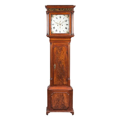 Lot 281 - Provincial George III Oak and Mahogany Tall...