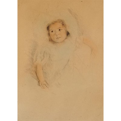 Lot 28 - Mary Cassatt MARGOT WEARING A BONNET (NO. 1)...