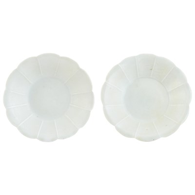 Lot 61 - Two Chinese White Glazed Dishes Song Dynasty...