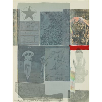 Lot 115 - Robert Rauschenberg BACK OUT Color offset...