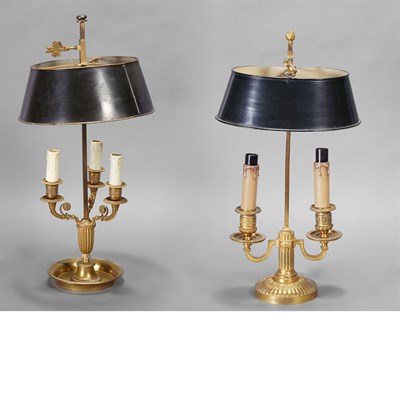 Lot 372 - Two Louis XVI Style Gilt-Metal Bouillotte...