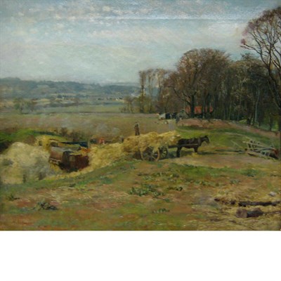 Lot 67 - R. Vallan 19th/20th Century Haying Signed R....