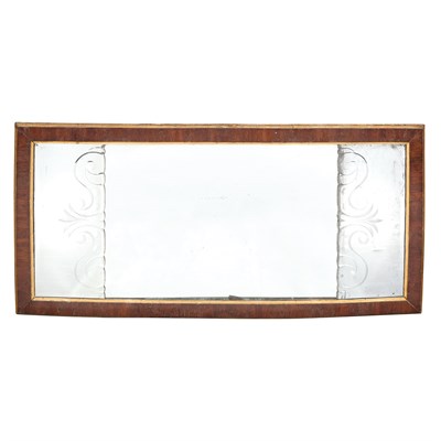 Lot 393 - George I Yewwood and Parcel Gilt Overmantel...