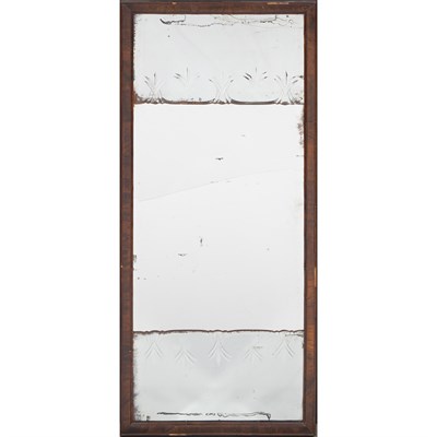 Lot 426 - George I Walnut Overmantel Mirror The beveled...