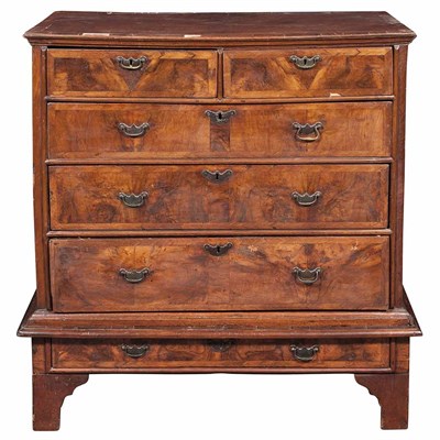 Lot 589 - William III Featherbanded Walnut Chest of...