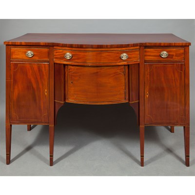 Lot 402 - Federal Style Mahogany Sideboard Height 41 1/2...