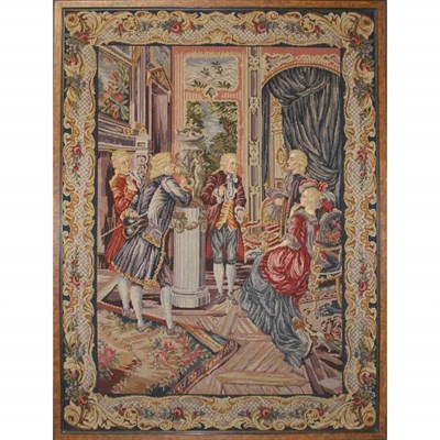 Lot 410 - Needlepoint Tapestry Continental, circa 1900...