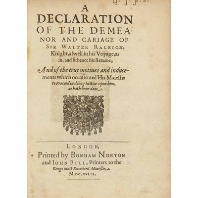 Lot 170 - [ELIZABETHAN] A declaration of the demeanor...