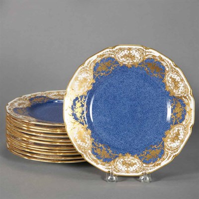 Lot 464 - Set of Twelve Royal Doulton Gilt Decorated...