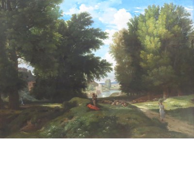 Lot 31 - Alexandre Desgoffe French, 1805-1882 Figures...