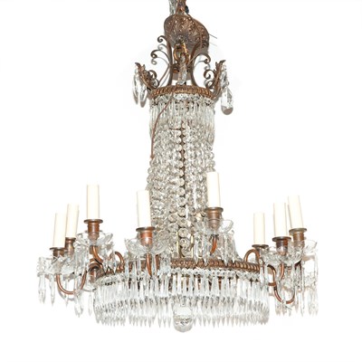 Lot 589 - Neoclassical Style Gilt-Metal and Glass...