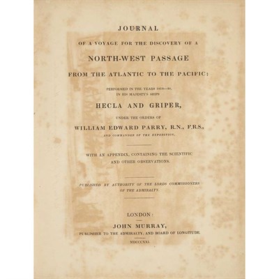 Lot 84 - PARRY, WILLIAM EDWARD [SIR] Journal of a...