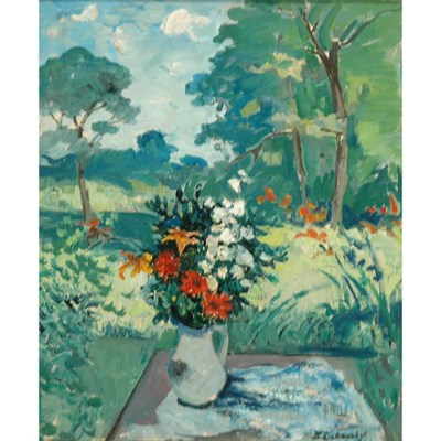 Lot 23 - Nicolai Cikovsky American, 1894-1984 Flowers...