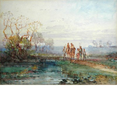 Lot 74 - Andrew Melrose American, 1836-1901 Farm hands...
