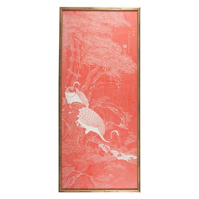 Lot 152 - Chinese Paper Panel 20th Century Depicting...