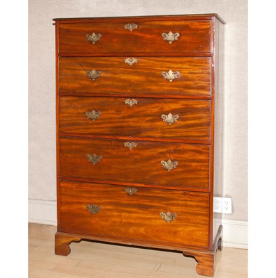 Lot 165 - English Mahogany Chest of Drawers 19th Century...