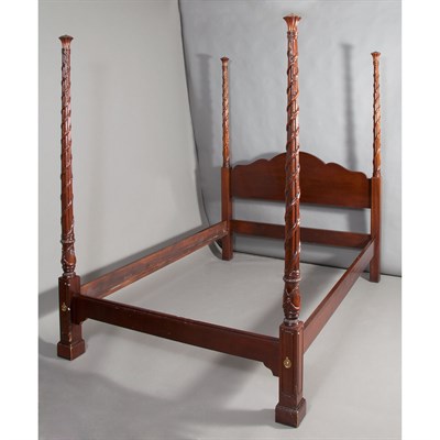 Lot 185 - George III Style Mahogany Four-Post Bedstead...